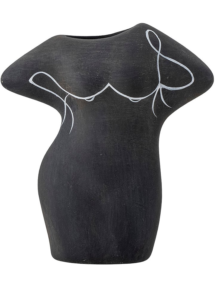 Bloomingville Wazon "Lulu" w kolorze czarnym - 14,5 x 16 cm rozmiar: onesize