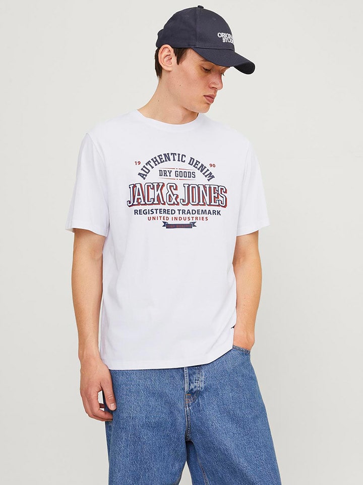 Jack & Jones Koszulka w kolorze białym rozmiar: M