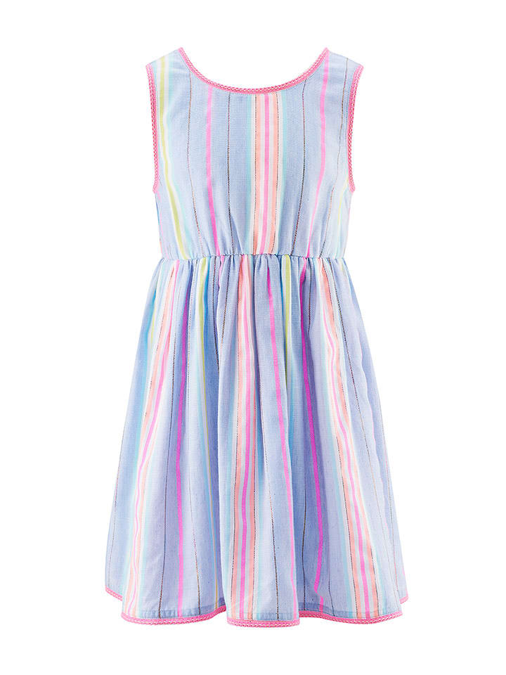 happy girls by Eisend Sukienka w kolorze błękitnym ze wzorem rozmiar: 104