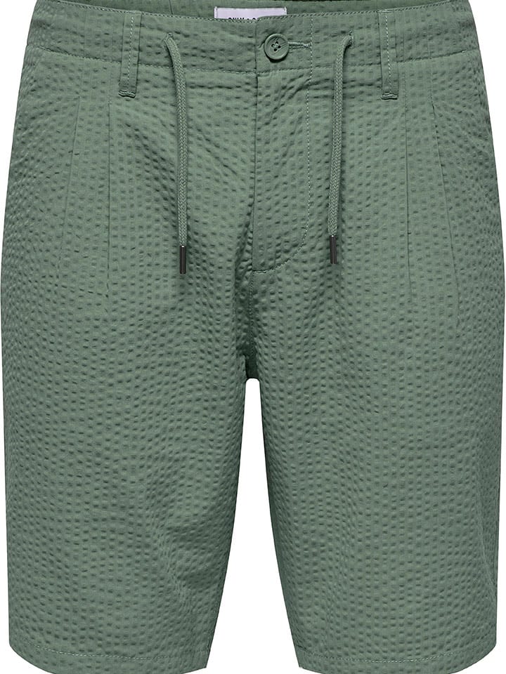 ONLY & SONS Szorty w kolorze zielonym rozmiar: XXL