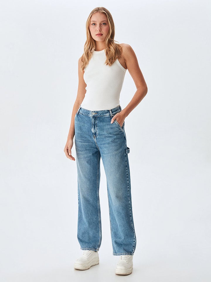 LTB Dżinsy "Milda B" - Loose fit - w kolorze niebieskim rozmiar: W26/L32