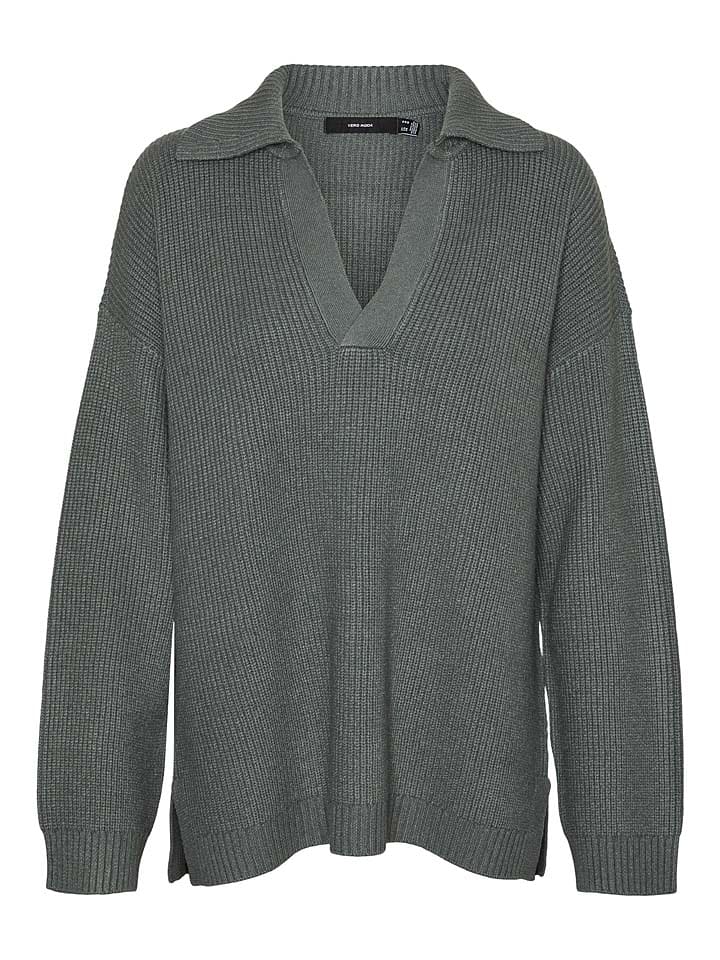 Vero Moda Sweter "Luna" w kolorze szarym rozmiar: S