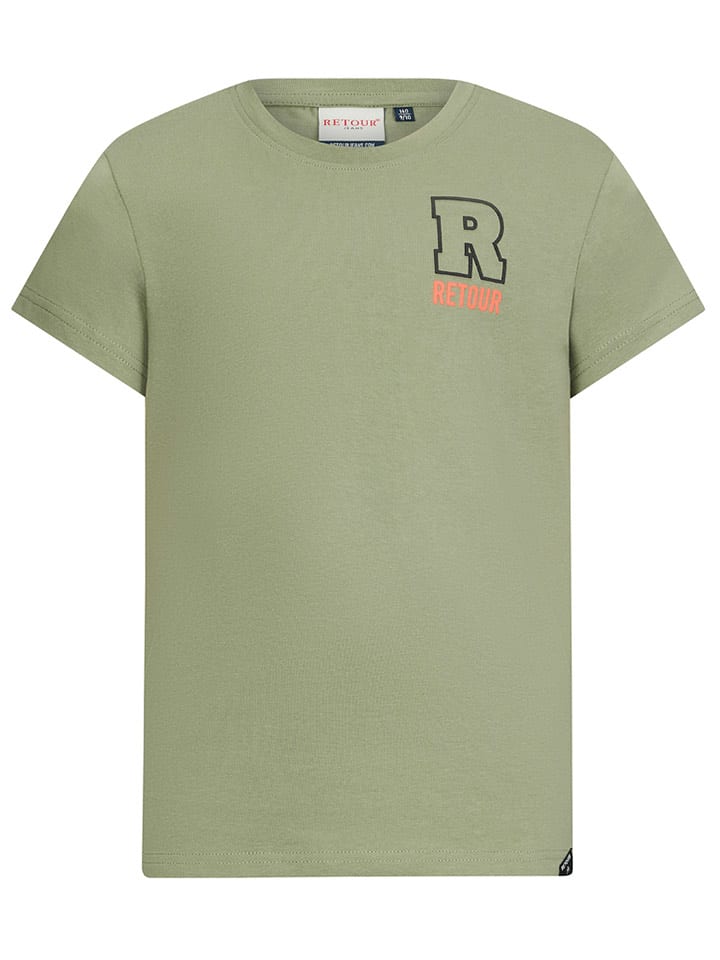 Retour Koszulka "Benneth" w kolorze khaki rozmiar: 128