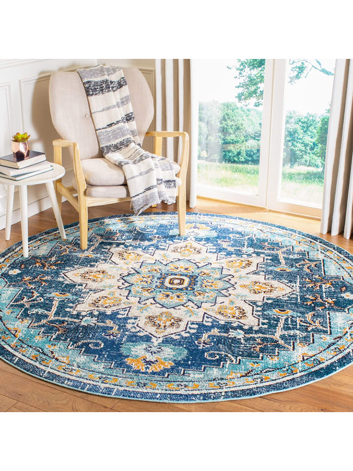 Safavieh Dywan w kolorze niebiesko-błękitnym rozmiar: 122x122 cm