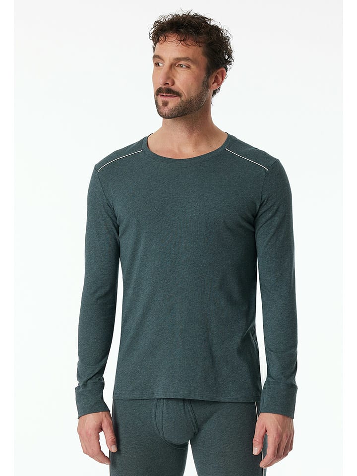 Schiesser Koszulka piżamowa w kolorze antracytowym rozmiar: XL