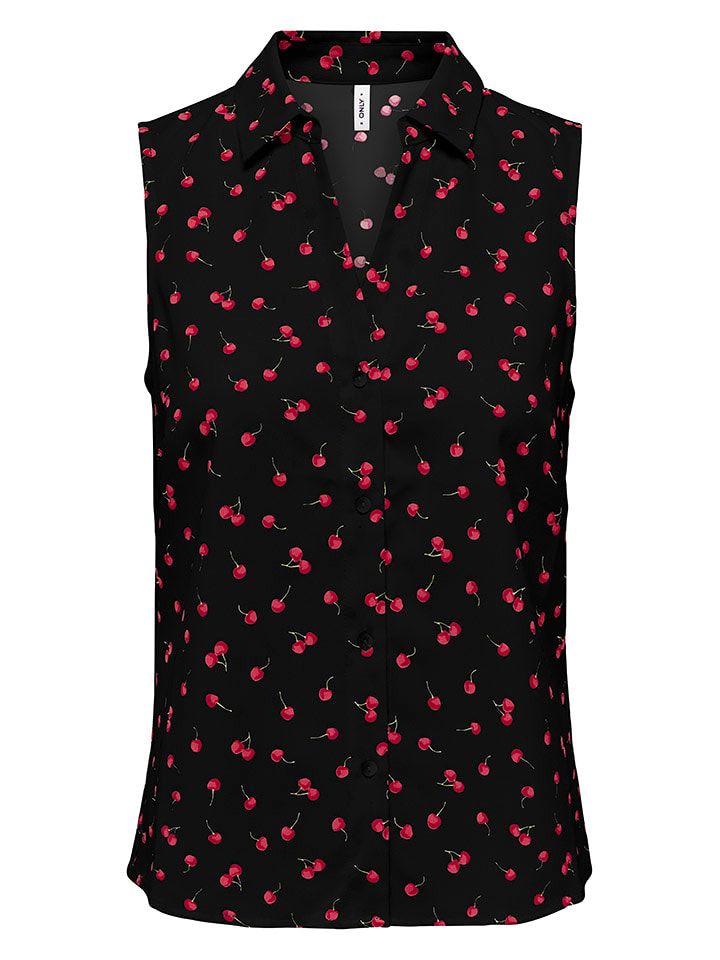 ONLY Bluzka w kolorze czarno-czerwonym rozmiar: M