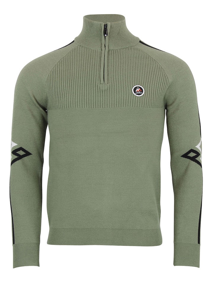 Peak Mountain Sweter "Ciao" w kolorze zielonym rozmiar: M