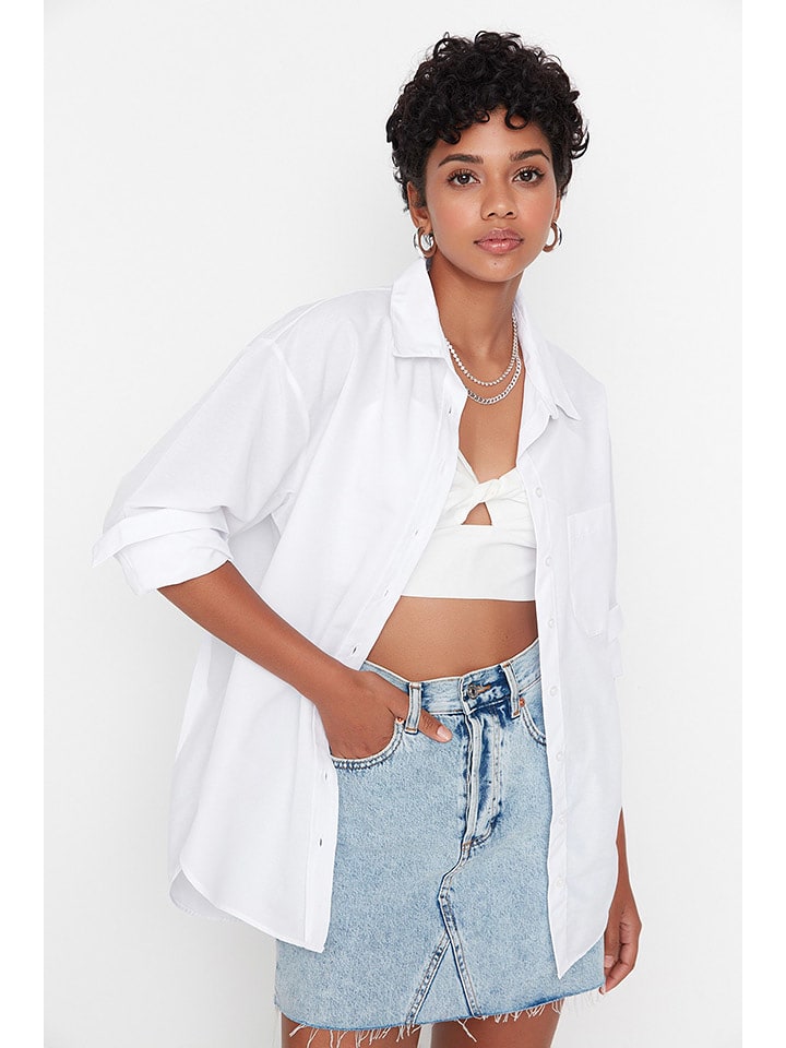 trendyol Koszula w kolorze białym rozmiar: 42