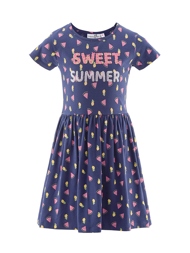 happy girls by Eisend Sukienka w kolorze granatowym rozmiar: 98