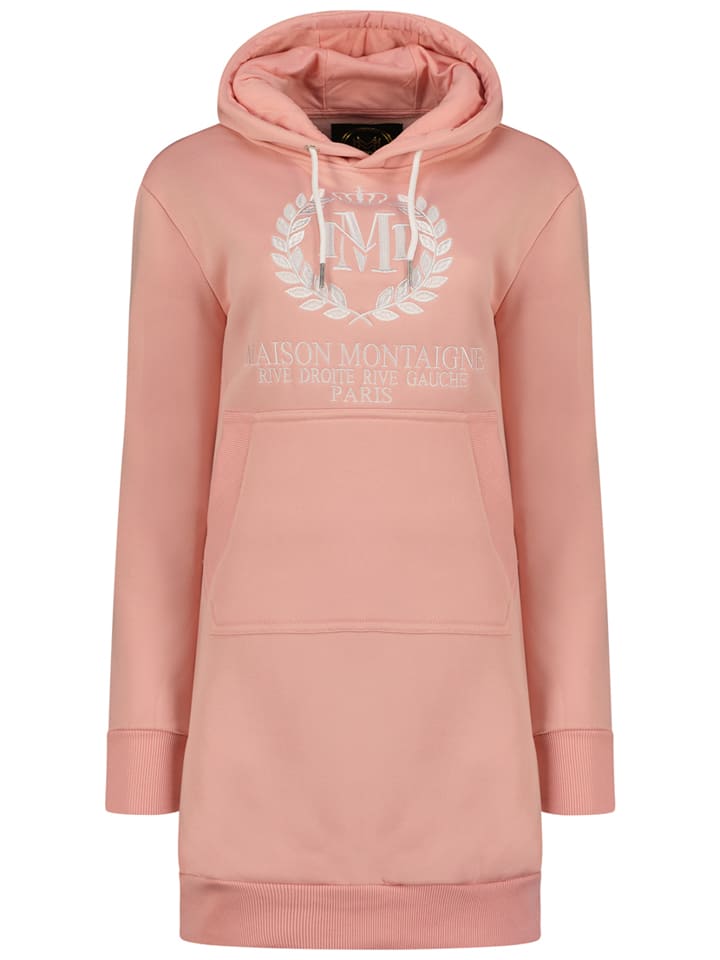 Maison Montaigne Sukienka dresowa "Giqueen" w kolorze szaroróżowym rozmiar: M