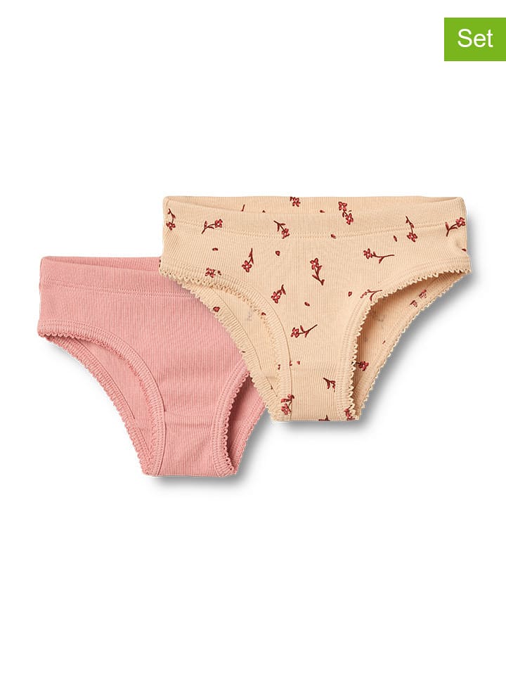 Wheat Majtki (2 pary) "Havanna" w kolorze pomarańczowo-jasnoróżowym rozmiar: 110