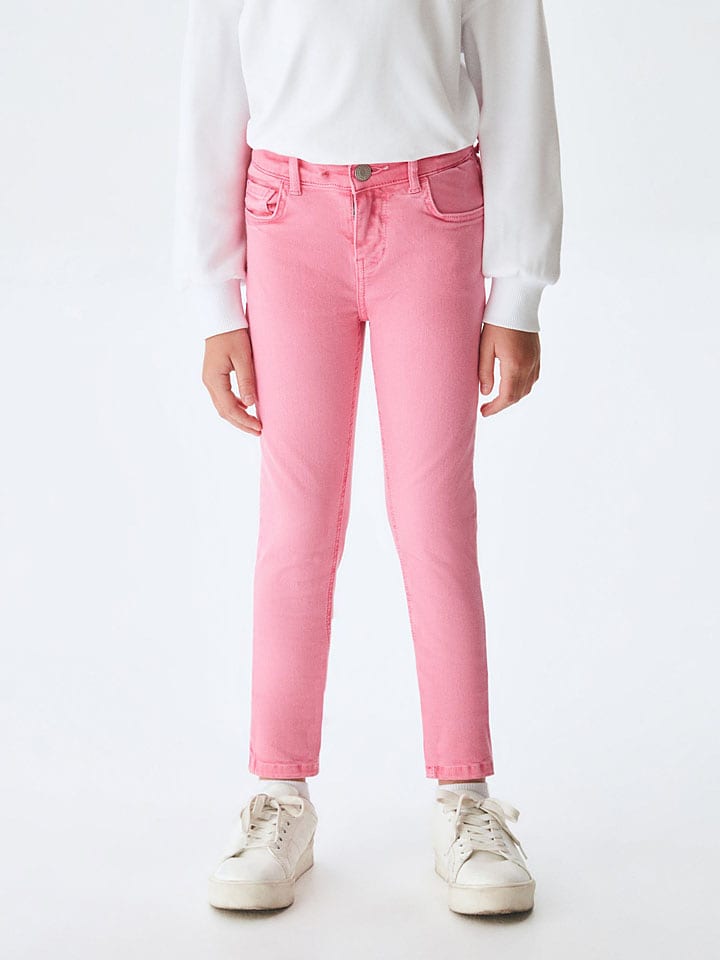 LTB Dżinsy "Isabella G" - Regular fit - w kolorze jasnoróżowym rozmiar: 164