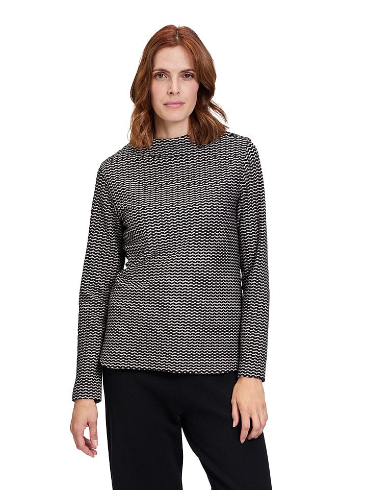 BETTY & CO Koszulka w kolorze czarno-kremowym rozmiar: XL