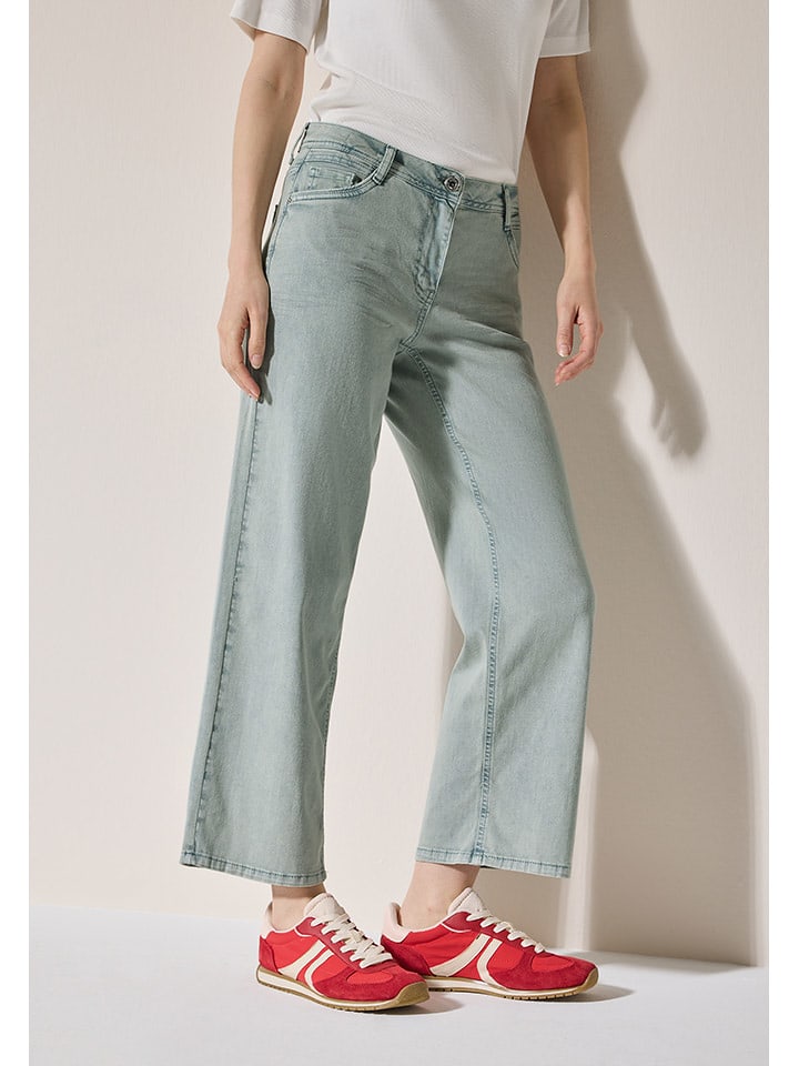 Cecil Dżinsy - Comfort fit - w kolorze zielonym rozmiar: W32/L28