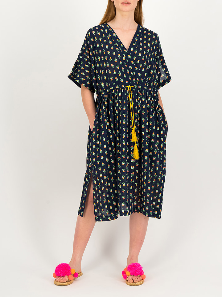 Blutsgeschwister Sukienka "Berberella" w kolorze czarnym ze wzorem rozmiar: M