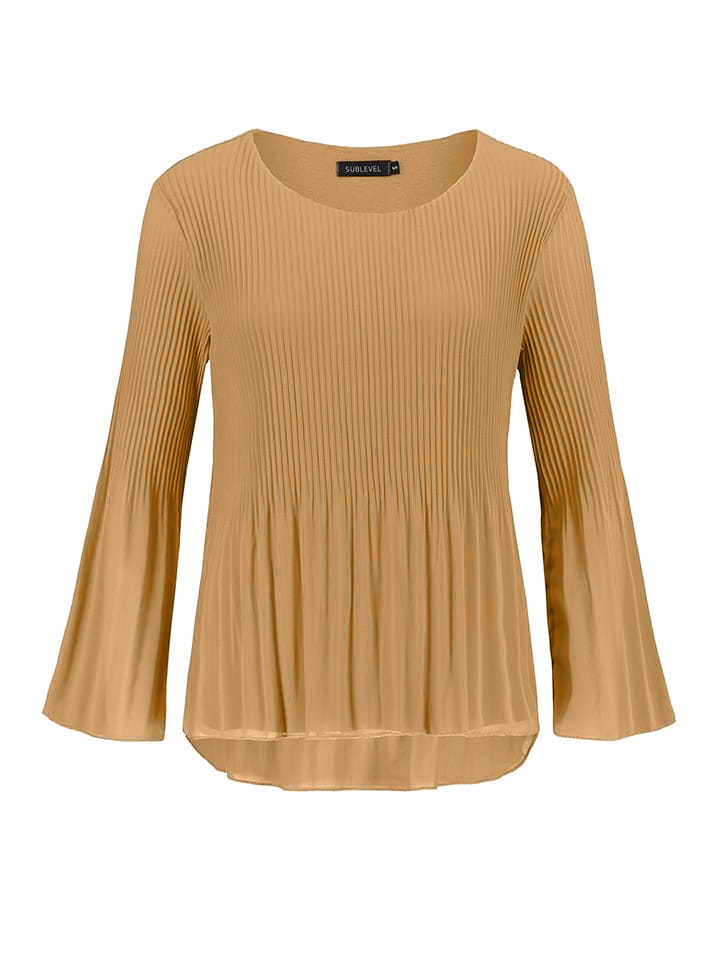 Sublevel Bluzka w kolorze beżowym rozmiar: XL