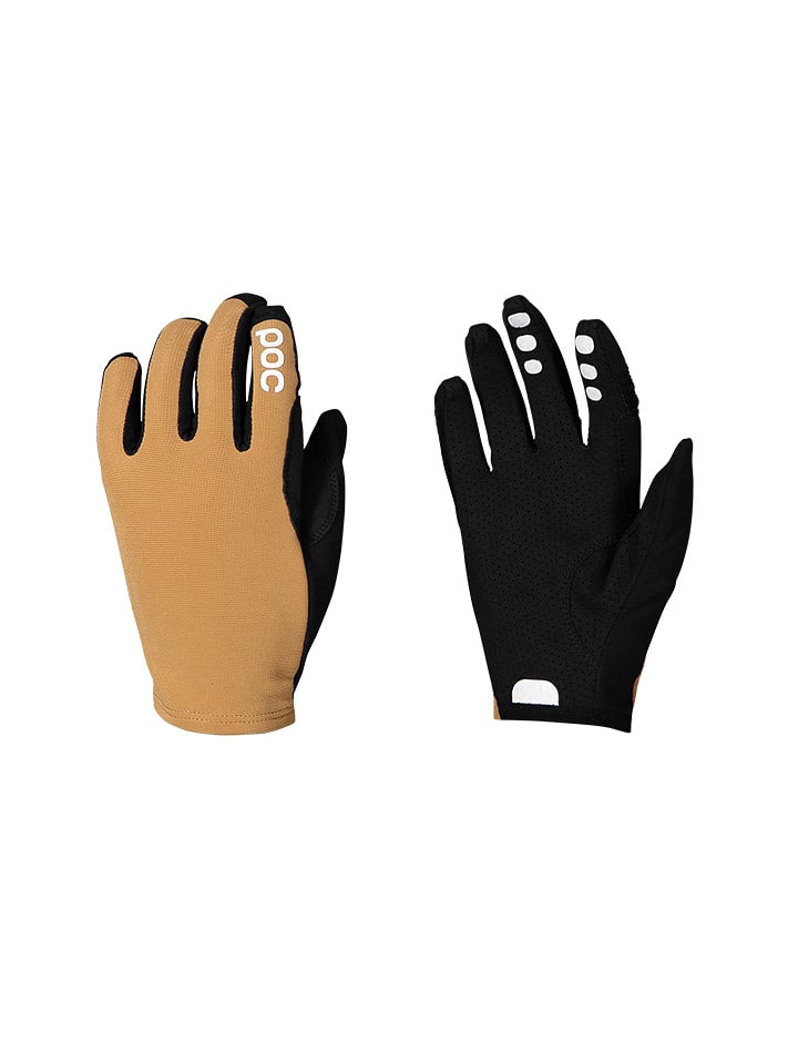 POC Rękawiczki kolarskie "Resistance Enduro" w kolorze jasnobrązowo-czarnym rozmiar: S