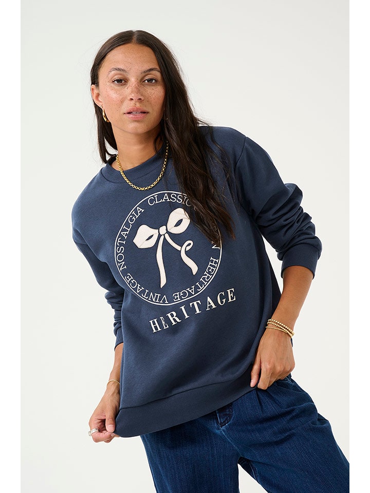 Kaffe Bluza "Ellen" w kolorze granatowym rozmiar: M