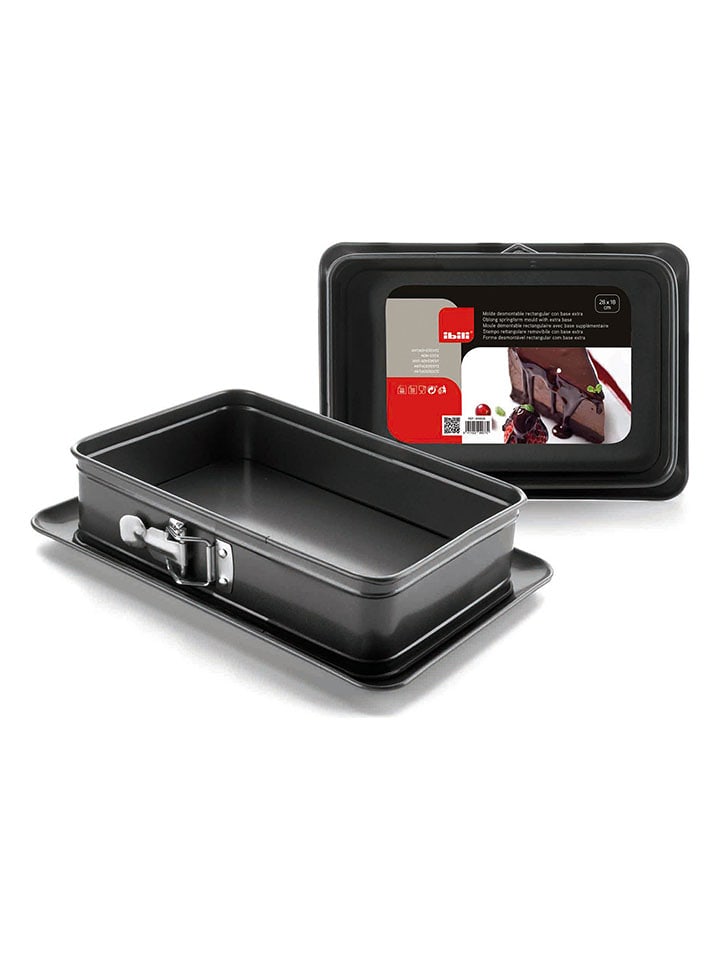 Ibili Tortownica w kolorze czarnym - 28 x 18 cm rozmiar: onesize