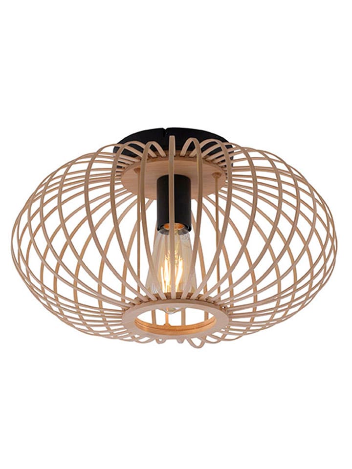 JUST LIGHT. Lampa sufitowa "Raccon" w kolorze brązowym - wys. 23 x Ø 40 cm rozmiar: onesize
