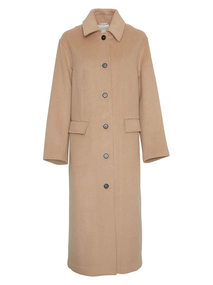 MOSS COPENHAGEN Płaszcz przejściowy "Peyton" w kolorze beżowym rozmiar: S/M