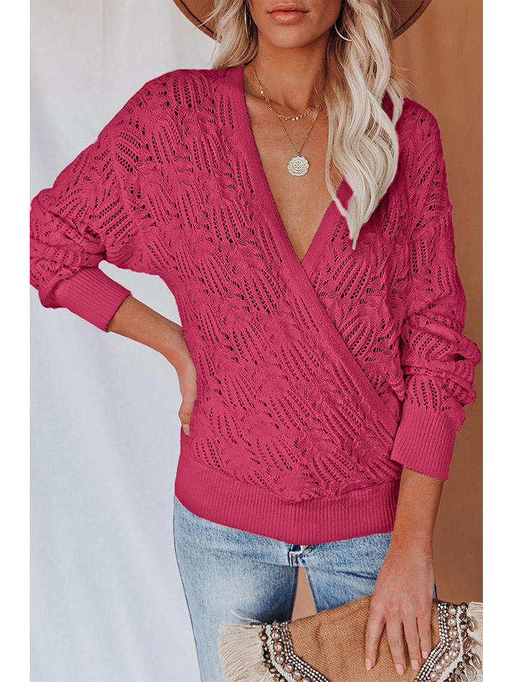 Milan Kiss Sweter w kolorze różowym rozmiar: S