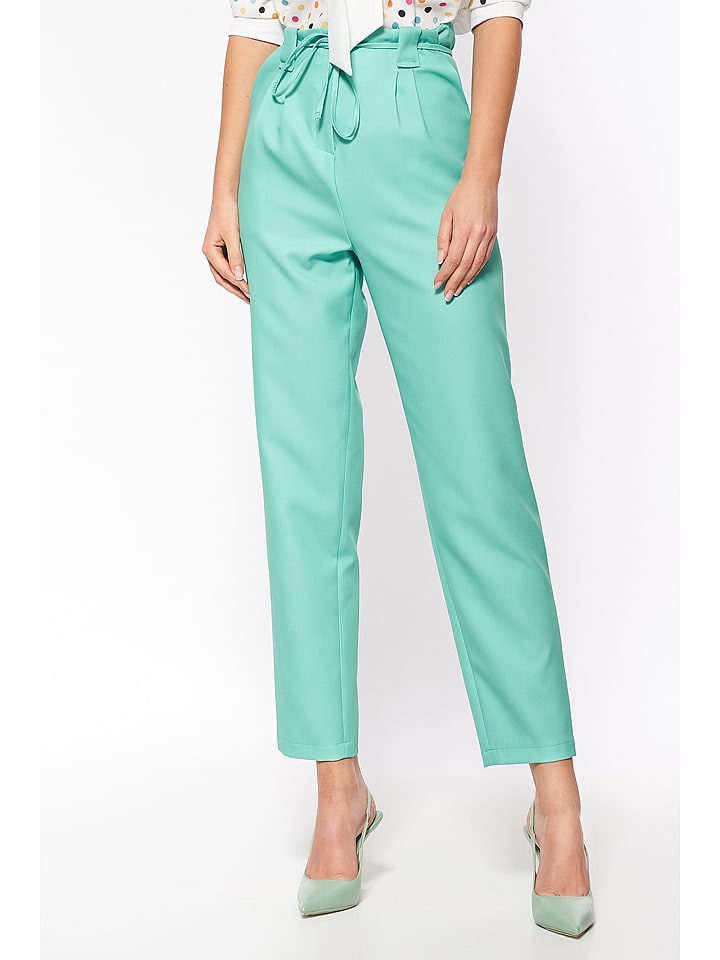 Nife Spodnie w kolorze turkusowym rozmiar: 36