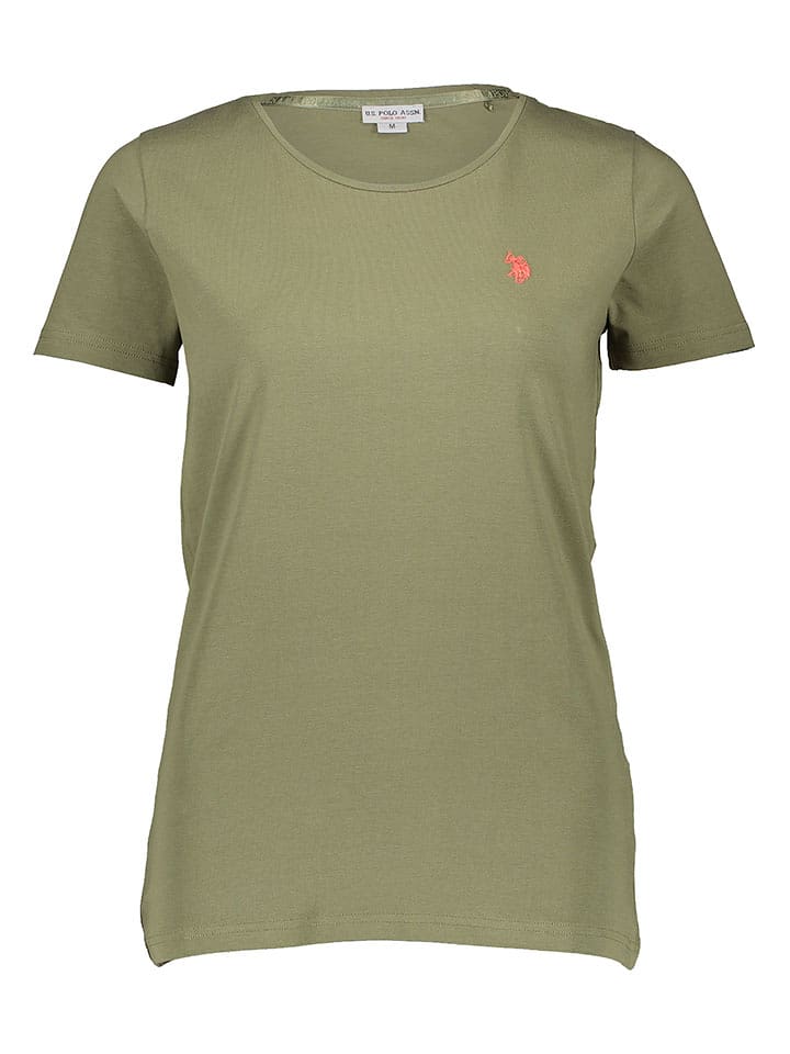 U.S. Polo Assn. Koszulka w kolorze khaki rozmiar: S