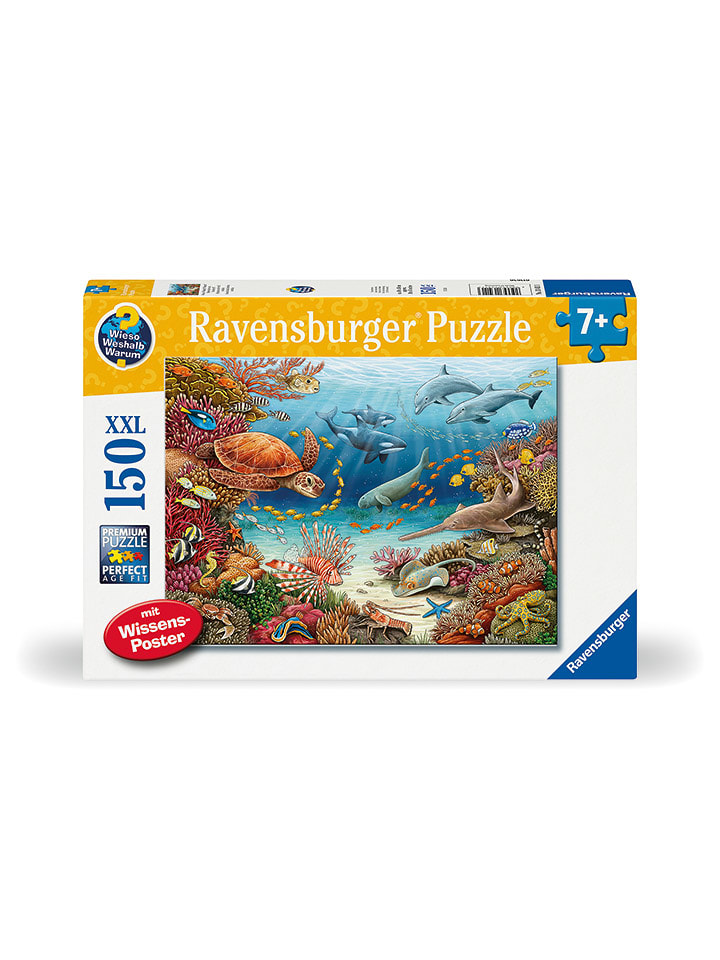 Ravensburger 150-częściowe puzzle "Wieso? Weshalb? Warum? - marine animals" - 7+ rozmiar: onesize