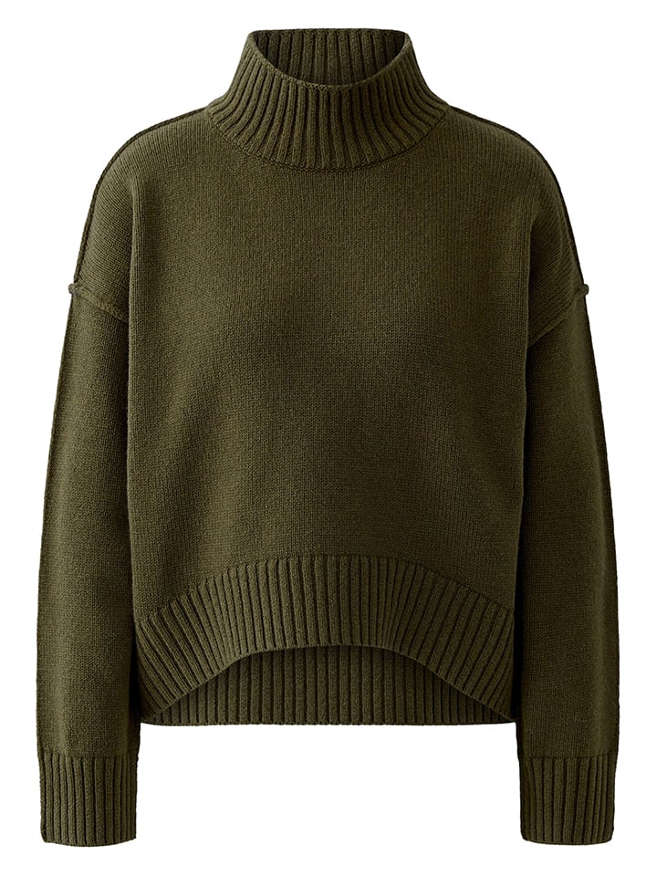 Oui Sweter w kolorze khaki rozmiar: 40