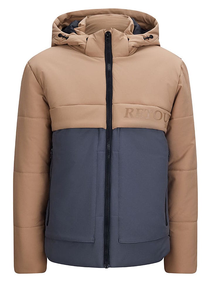 Retour Kurtka pikowana "Myron" w kolorze jasnobrązowo-niebieskim rozmiar: 170/176