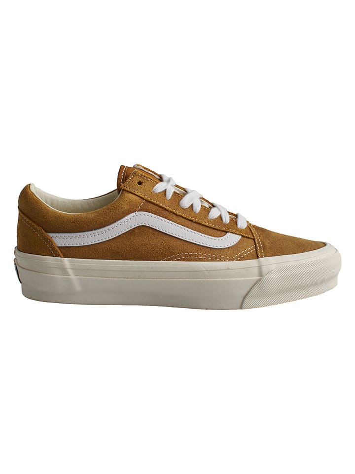 Vans Skórzane sneakersy "Old Skool 36" w kolorze musztardowym rozmiar: 41