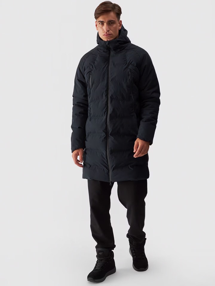 4F Kurtka puchowa w kolorze czarnym rozmiar: L