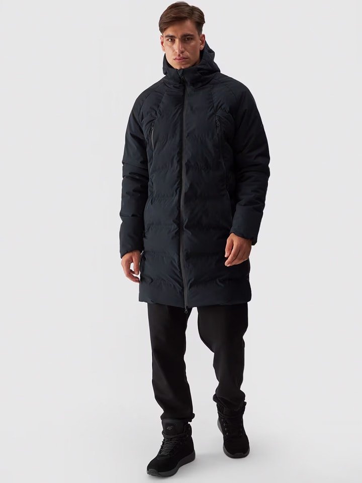 4F Kurtka puchowa w kolorze czarnym rozmiar: L