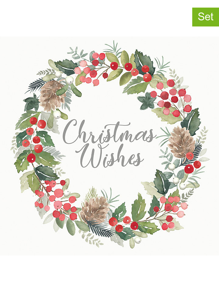 ppd Serwetki (40 szt.) "Merry Wreath" ze wzorem rozmiar: onesize