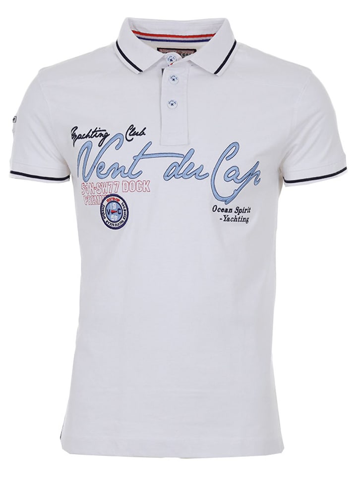 Peak Mountain Koszulka polo w kolorze białym rozmiar: L