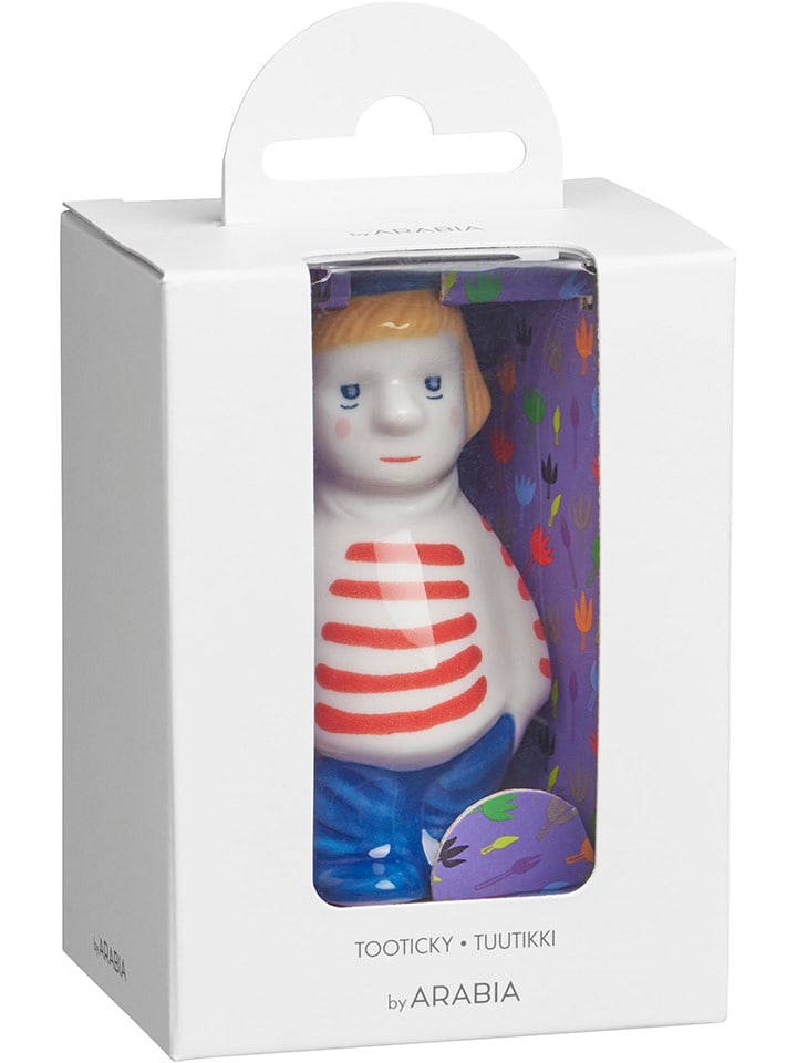 Moomin Figurka dekoracyjna "Tooticky" w kolorze czerwono-granatowym - wys, 8,7 cm rozmiar: onesize