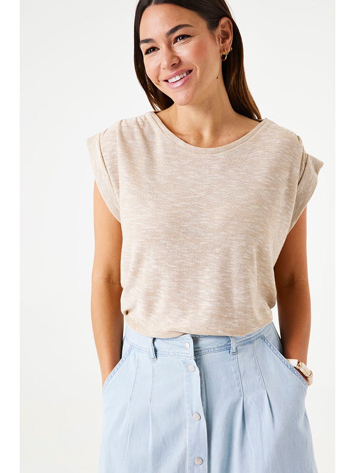 Garcia Koszulka w kolorze beżowym rozmiar: M