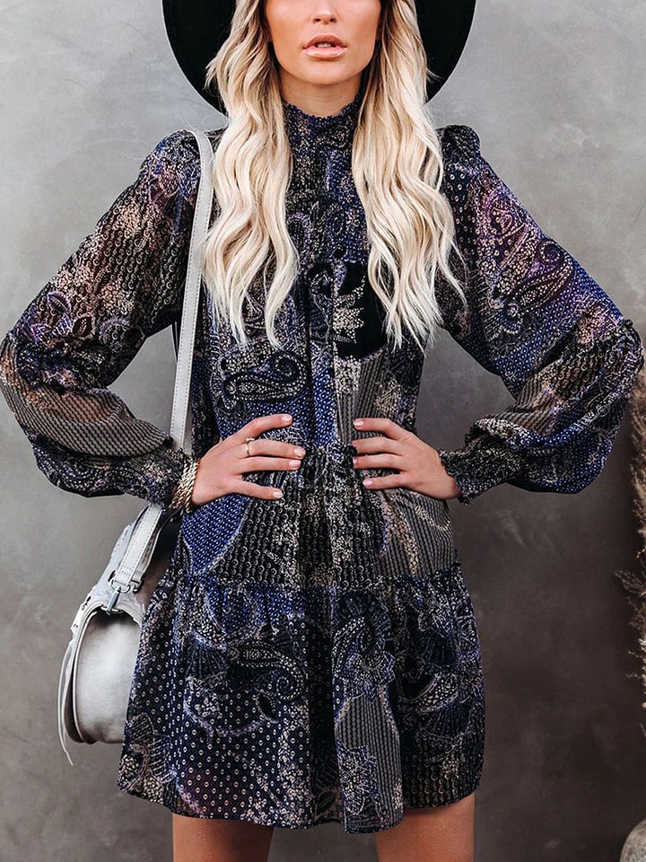 LA Angels Sukienka w kolorze czarno-niebieskim rozmiar: L