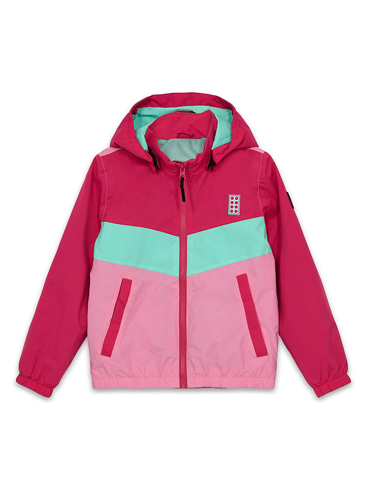 LEGO Kurtka przejściowa w kolorze różowo-turkusowym rozmiar: 164