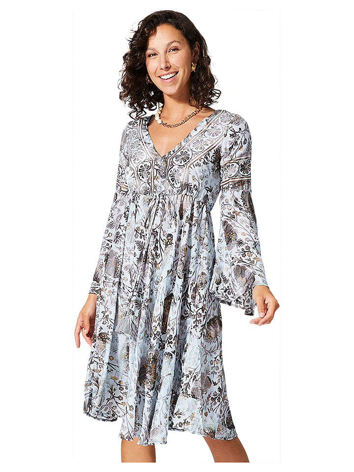 Ipanima Sukienka w kolorze błękitno-antracytowym rozmiar: 38/40