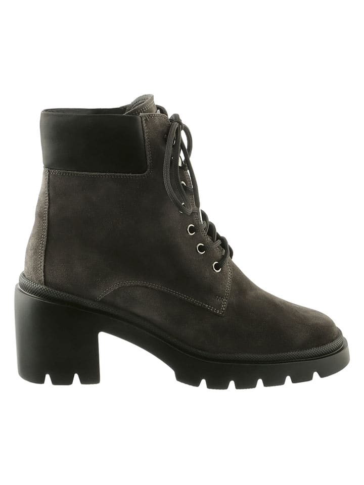 Högl Skórzane botki "Gia" w kolorze szarym rozmiar: 38,5