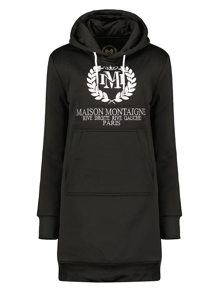 Maison Montaigne Sukienka dresowa "Giqueen" w kolorze czarnym rozmiar: L