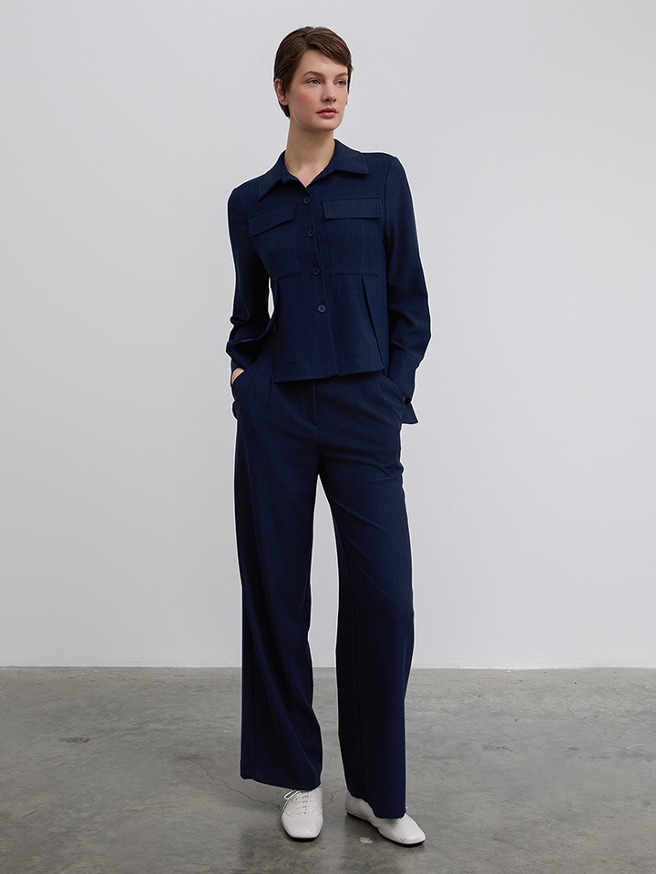 BGN Kurtka koszulowa w kolorze granatowym rozmiar: 40