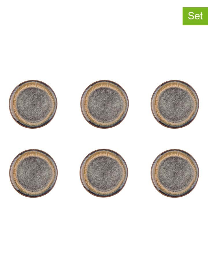 Björn Talerzyki deserowe (6 szt.) "Genesis" w kolorze jasnobrązowym - Ø 20,5 cm rozmiar: onesize