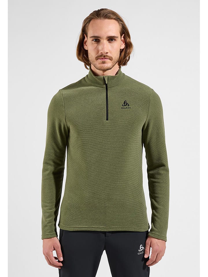 Odlo Bluza polarowa "Roy" w kolorze khaki rozmiar: M