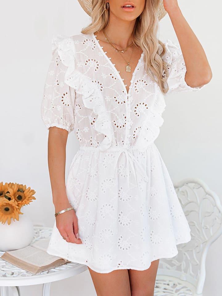 Milan Kiss Sukienka w kolorze białym rozmiar: S