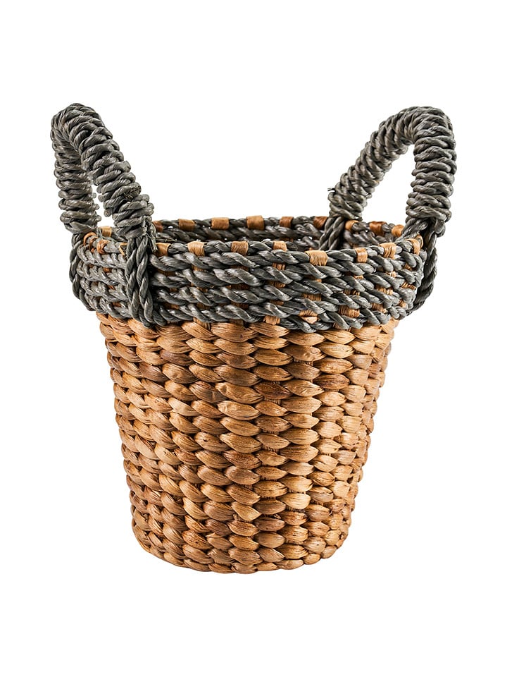 Novita Kosz "Spring" w kolorze szaro-jasnobrązowym do przechowywania - 30 x Ø 20 cm rozmiar: onesize