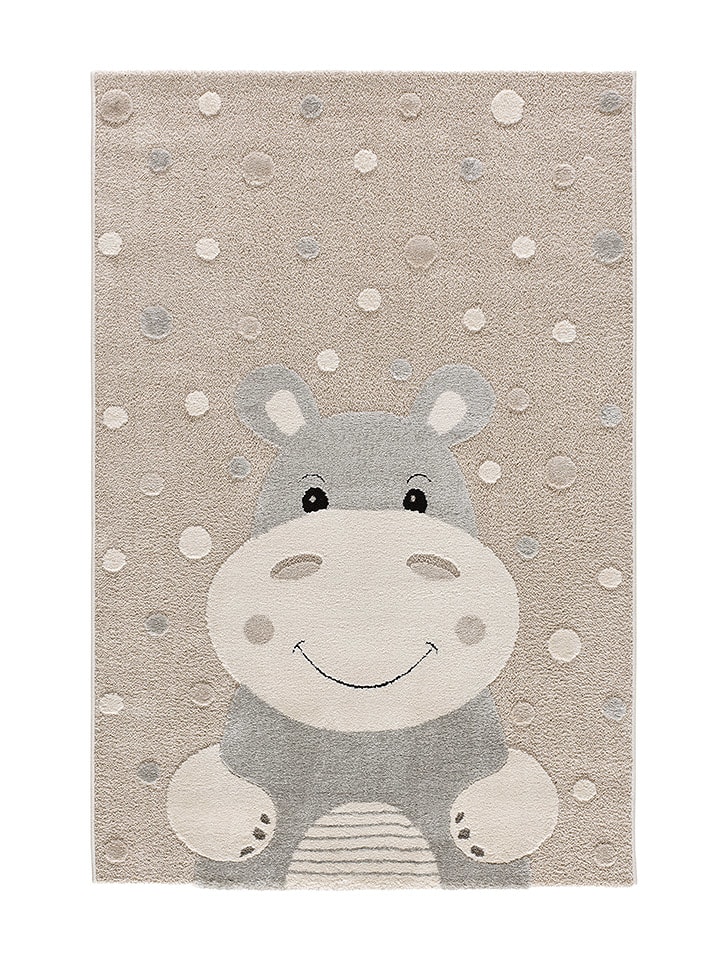 Atticgo Dywan "Clown" w kolorze beżowo-białym rozmiar: 120x170 cm