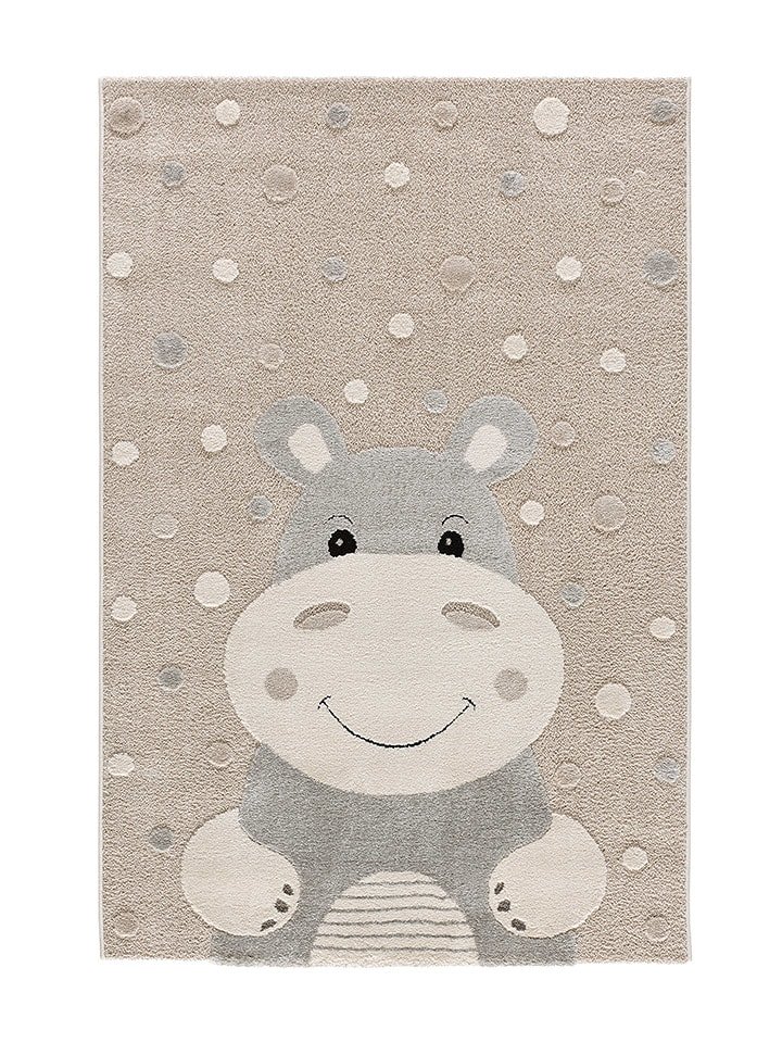 Atticgo Dywan "Clown" w kolorze beżowo-białym rozmiar: 120x170 cm